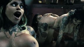 Tattooed Girl With Big Tits And Her Bestie Have Rough Lesbian Sex TRAILER