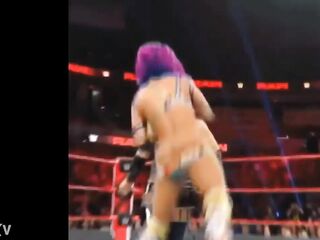 Sasha Banks wardrobe malfunction.