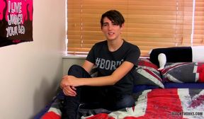teachtwinks twink kyle dickson strokes his own throbbing big uncut cock