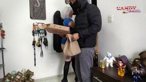 I Surprised the Delivery Guy with a Sexy Tip
