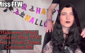 Halloween Witch Undercut Miss Ffw Gets a Fresh Clipper Cut From Mr