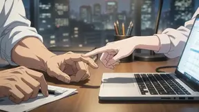 Office boss's naughty night with a sexy intern