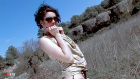 Olly Doll: Sexy Strip in the Nature
