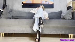 Soleful Shoeplay Tease - High Heels - HD MP4