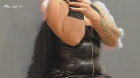 Miss Fair Trade - Latex Oil ASMR Glove Play - FemDom Sweat Talk teasing - 720 p