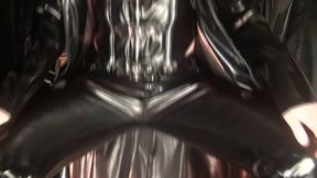 (hd) Pvc Fetish - Fully Dressed in Shiny Black Vinyl