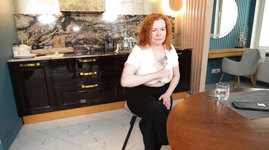 Chubby Redhead Stepmom Gags Stepson Cock Facial Flood