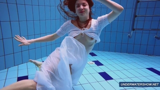 Amazing hairy underwatershow by Marketa