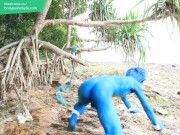 Real Pokemon Boy / Body Paint / 19 Years Old Extreme Fetish Cosplay #2