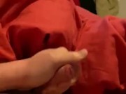 I was stressed out I started to wank had amazing cumshot