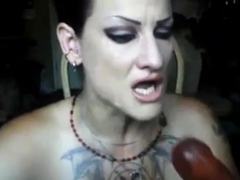 Deepthroat dildo nasty