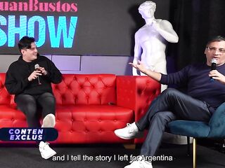 Large booty latin babe has coarse sex in front of chubby jerk in public - Knock Knock & Juan Bustos Show