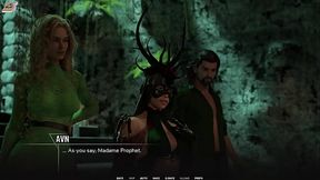 Naked sorority girls at teacher's command in 3D hentai game