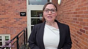 Hot MILF secretary seduces me while wife showers nearby