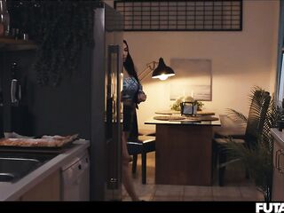 FUTANARI mother I'd like to fuck - Large Titties Clea Gaultier Infected by Tranny Fever Turns Into Trans Beauty & Screws Her Blond Girlfriend