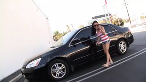 Petite barely-legal Syndee Taylor takes and rides on massive cock