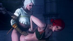 Blonde Ciri Dominates Fucking Redhead Girl