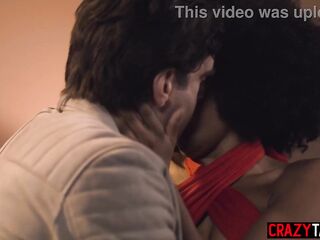 Hot big butt black MILF having rough sex after guy enjoyed sloppy oral pleasure sex