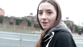 Sexual dark haired teens sexy Leyla peeing public