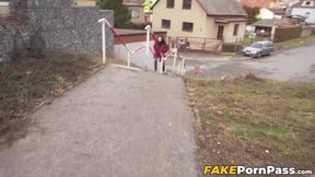 Cute Czech teen Mini MitziX impressed by money becomes my fuck buddy