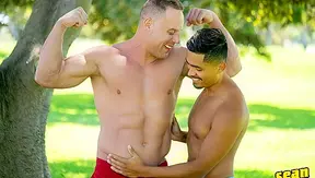 Asher Spreads for Jacksons Massive Load – Steamy Latino Gay Scene – SeanCody