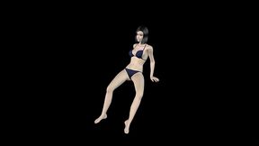 animated 3d porn - very beautiful girl masturbating with banana till orgasm