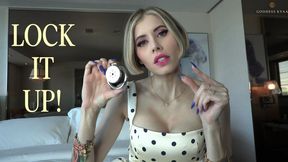 Lock It Up! Chastity Training Orgasm Denial Strict Control Femdom POV by Goddess Kyaa - 720p MP4