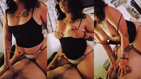me encanta subirme como buena puta que soy