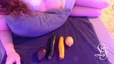 Avocado, Lemon, Zucchini Multifuck with Lina