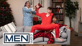 FELLOWS - Dom King Plays Movie Games On Christmas Morning While Jake Preston Sneakily Bj's His Salami