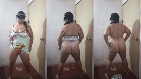 sexy de gordita culona su baile erotico