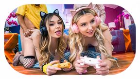 No More Gaming: Bff’s Share Some Daddy Dick