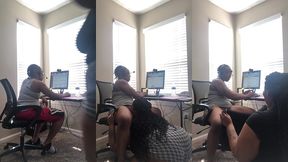 getting head while at work