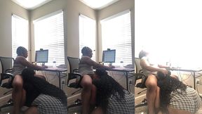 getting head while at work