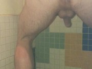 Fan Requested: Rear View Cock  N Balls & Winking Asshole While Pissing Compilation