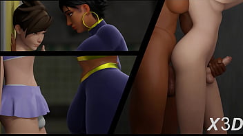 Overwatch Futa Phara x Tracer