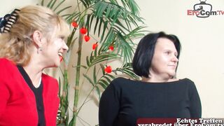 German older lovers goes to casting for the first time