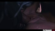 Petite Blonde Babe Filled with CUM Futa Ladyboy Stretches Emma Rosie Ass