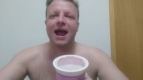 Eating gummy bears with yogurt vore style