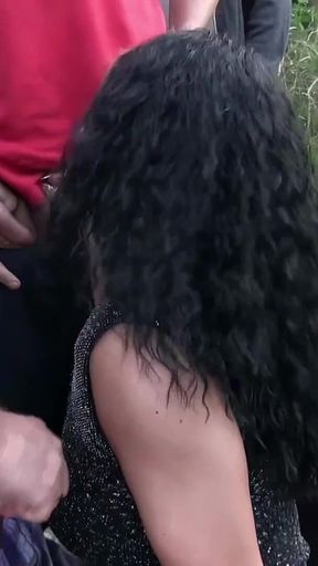 MILF Wife Slut Sara Kane Returns for Another Amateur Dogging Session