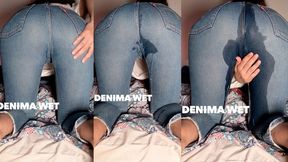 Soaking My Levis Jeans Bending Over in my Bed
