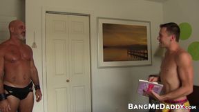 Smooth jock Colby Cross is rimmed and raw plowed by DILF Scott Pierce