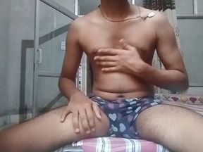 Handsome Guy Naked Fucking Playing Nipples