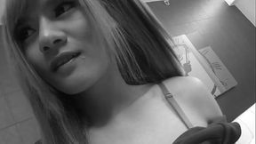 Young trans girl passionately sucks her friend'_s cock in the shower and gives herself a hard fuck after a hard day'_s work