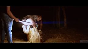 domthenation - ashley lane outdoor enema cinema bdsm caning and fuck