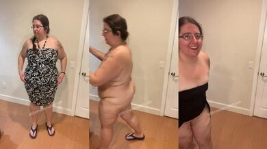 Hairy Pussy BBW Huge Ass Small Tits Bust Out Tight Dresses