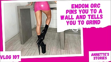 Back Against the Wall - Femdom Orc Pins you to a Wall and Tells you to Grind
