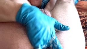 i m manually masturbating my prolapse, fisting myself.