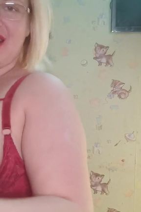 Both holes stretching, fucking, spreading and foot show in pantyhos