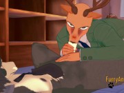 Beastars Yaoi 3D - Louse da a blowjob to Legosi